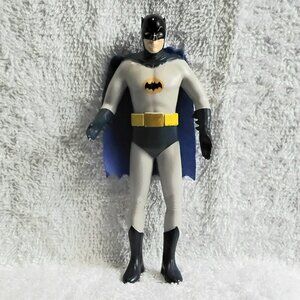 3/$25 6" Poseable Batman in Blue From the TV Series Action Figure & Cloth Cape!!